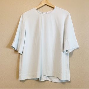 Everlane Japanese Go Weave Blouse Size 8